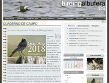 Tablet Screenshot of birdingalbufera.es